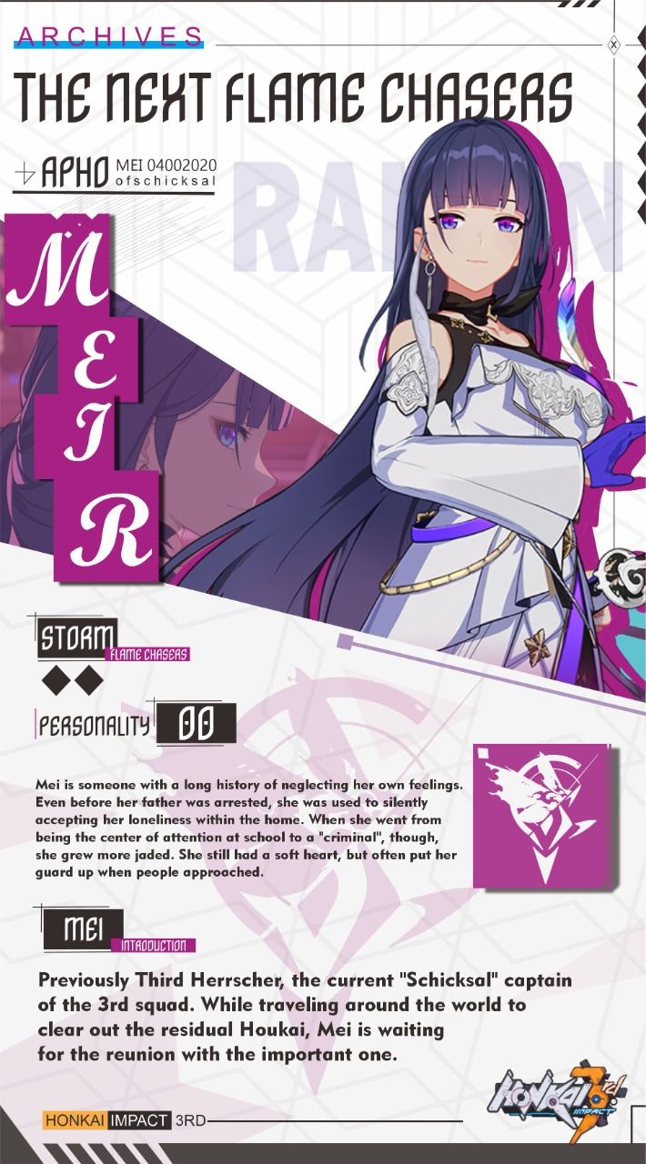raiden mei personality Honkai Impact 3rd | HoYoLAB