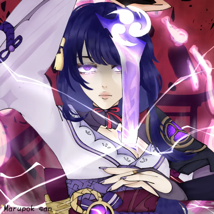 Raiden shogun fan art Genshin Impact | HoYoLAB