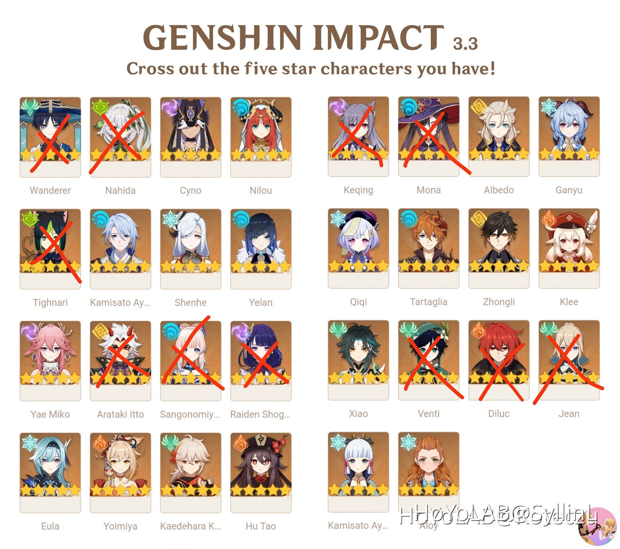 Compte Genshin Impact Avec 3 Personnages 5 étoiles - Compte PC Neuf (non Utilisé)