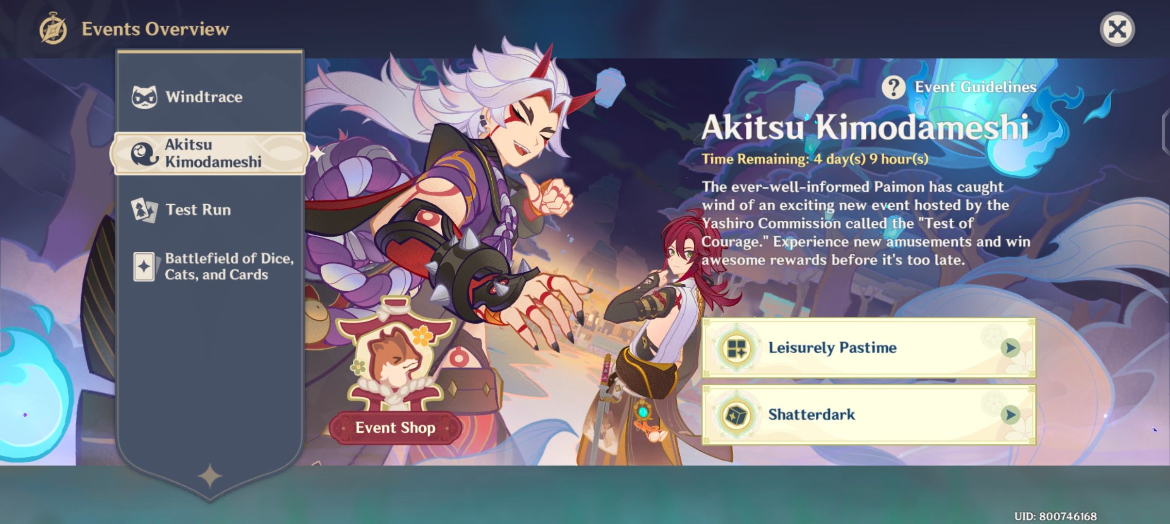 Akitsu Kimodameshi Genshin Impact | HoYoLAB