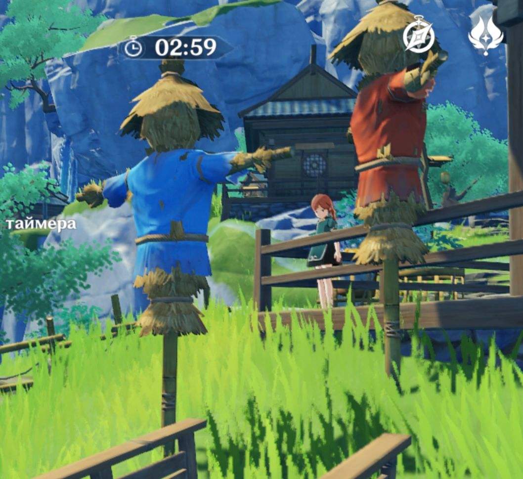 В прятках в деревне Цинцэ девочка-непись палит, если стоять рядом с ней ...