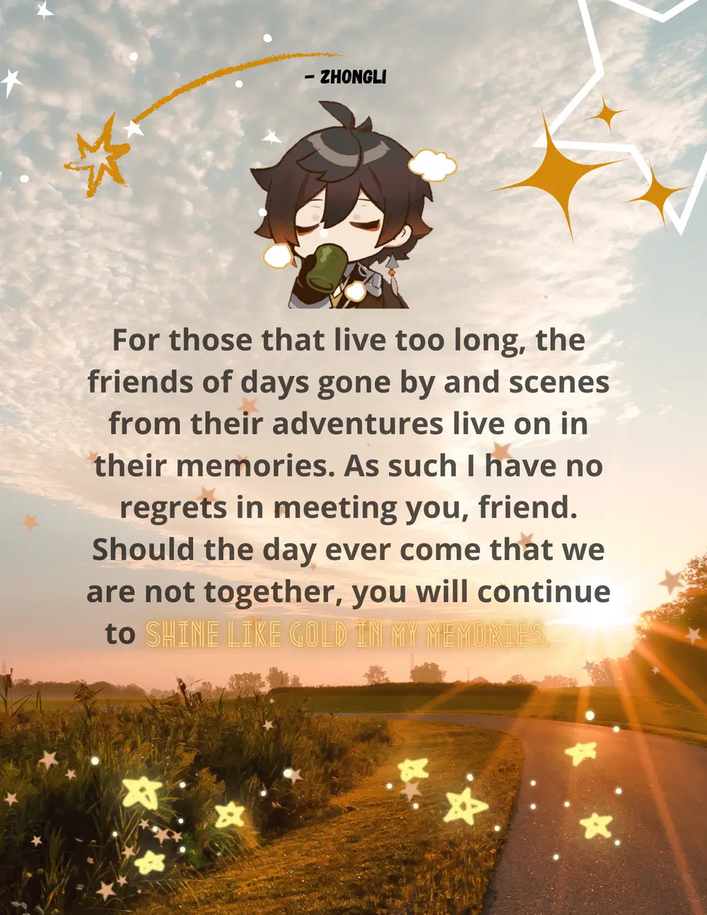 Zhongli Quote! Genshin Impact | HoYoLAB, image size:1000x1294