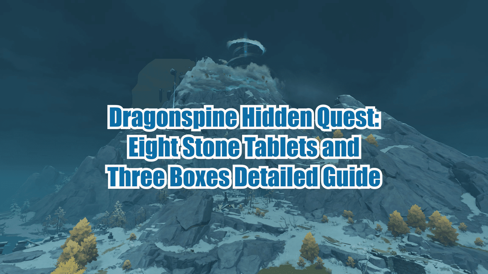 Dragonspine Hidden Quest Compilation Genshin Impact HoYoLAB