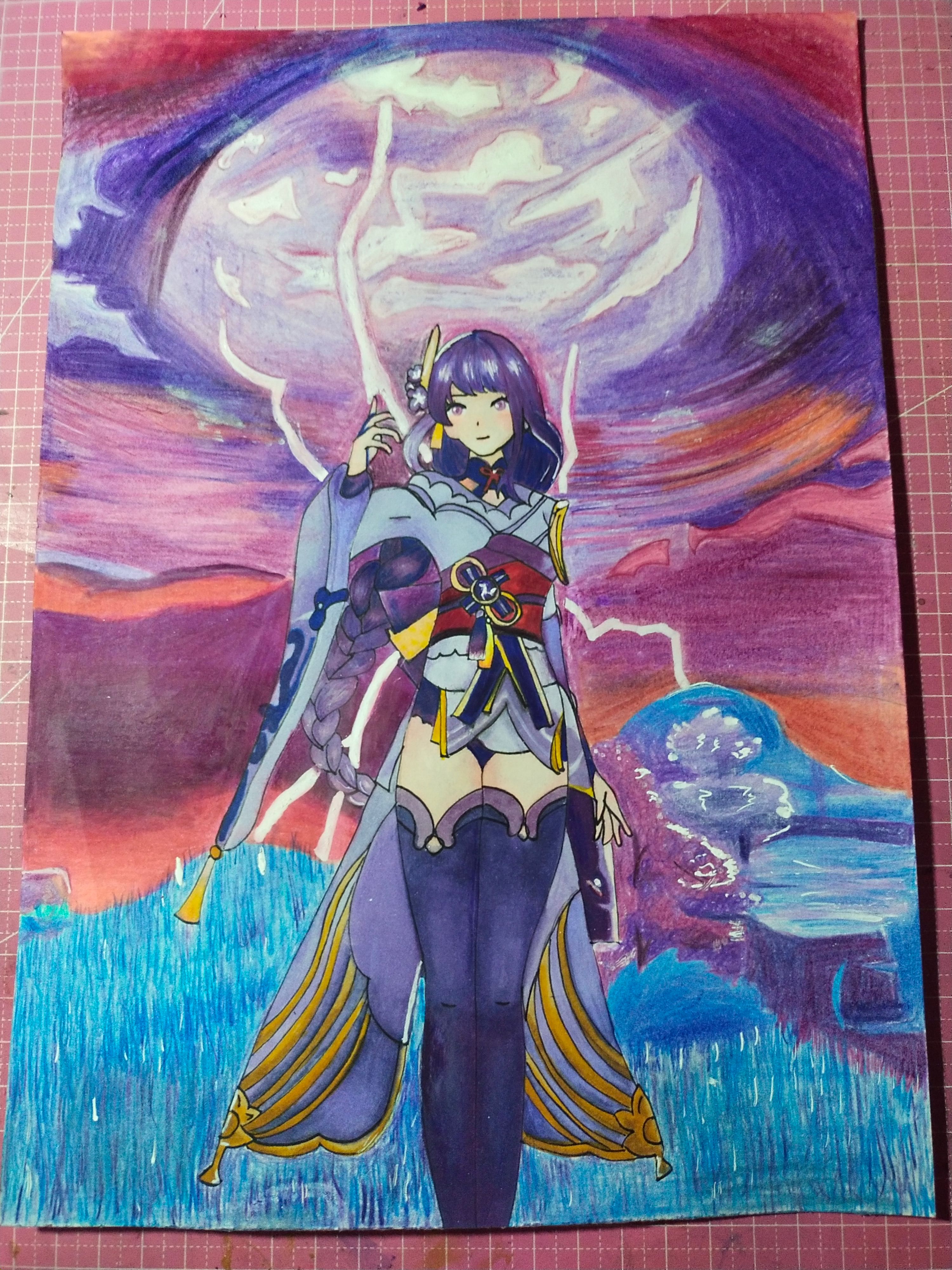 Raiden Shogun fan art Genshin Impact | HoYoLAB