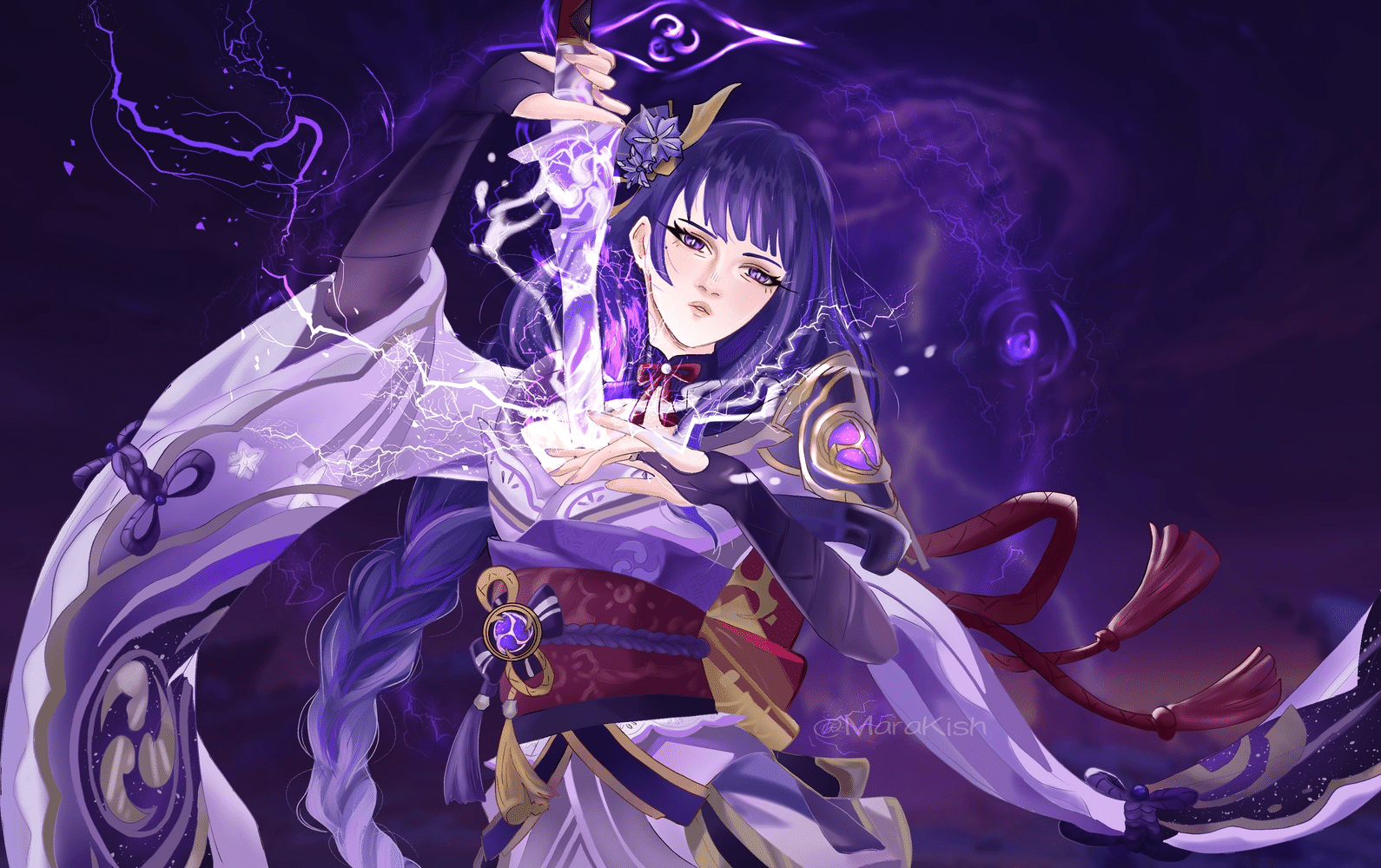 Raiden Shogun fan art Genshin Impact | HoYoLAB