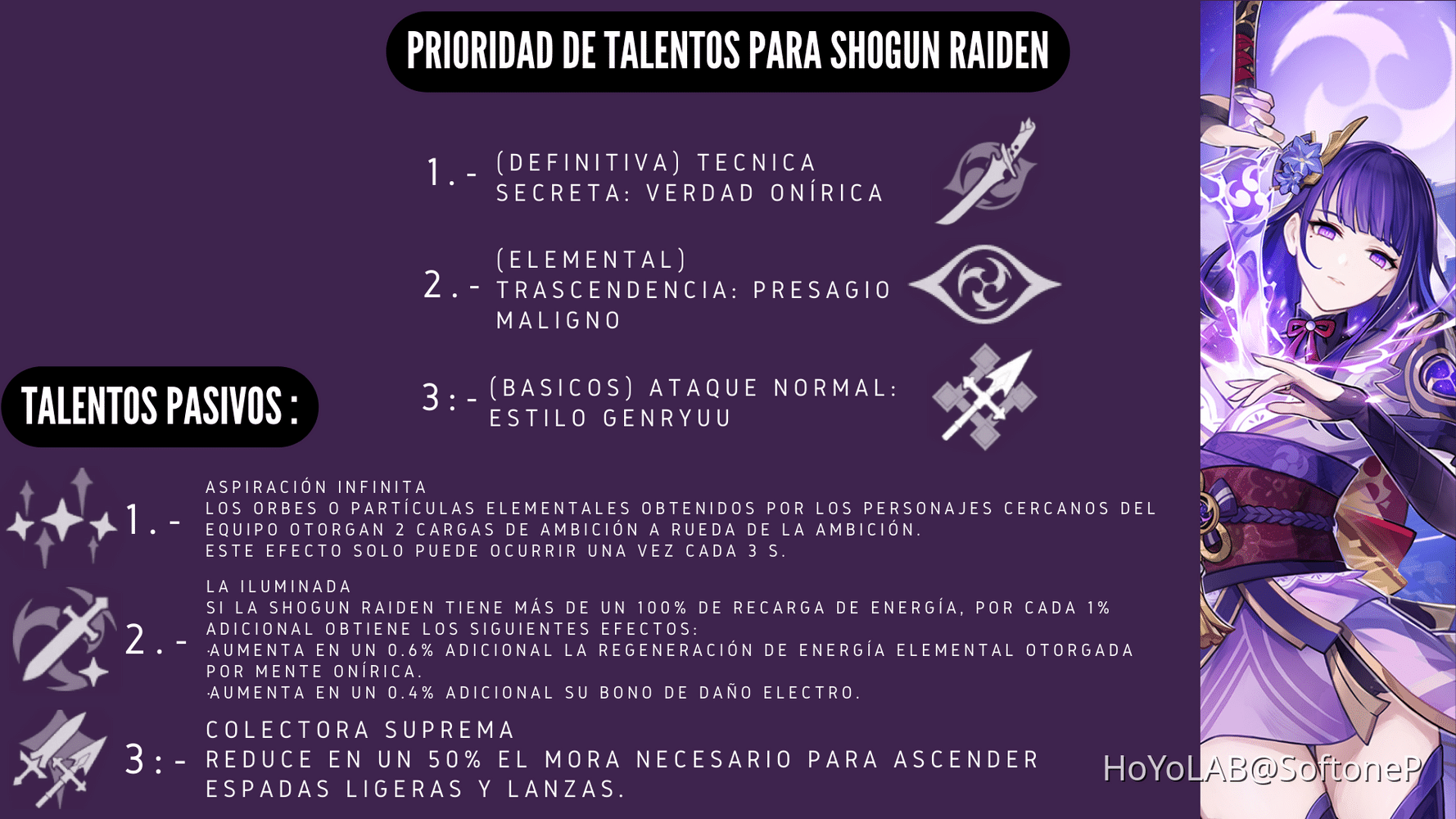 Build de Shogun Raiden [Dps/SubDps] [Guía versión 3.3] | SoftoneP ...