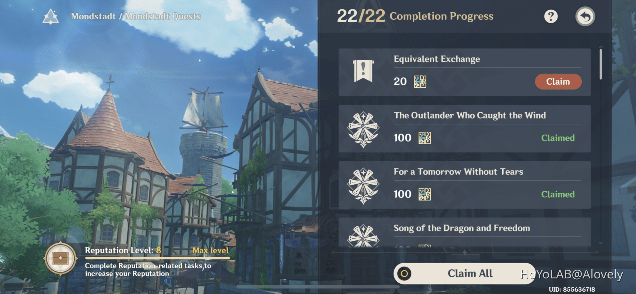 Daily commission TALES OF WINTER Genshin Impact HoYoLAB