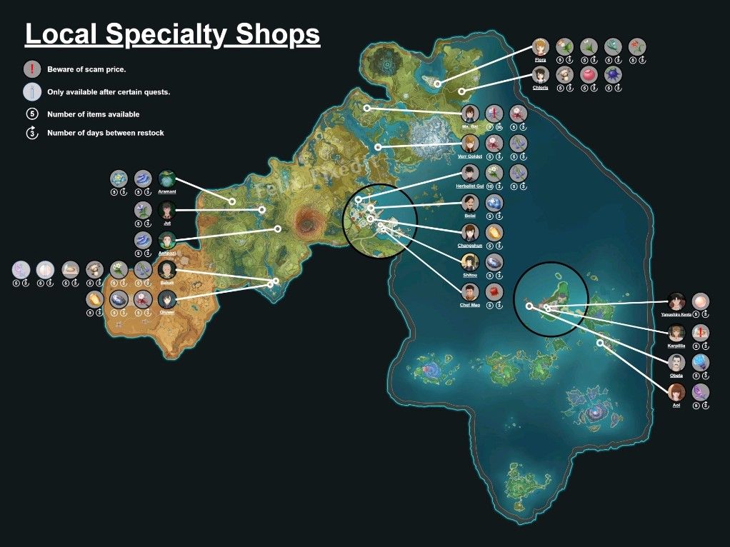 cette carte peut vous servir Genshin Impact | HoYoLAB