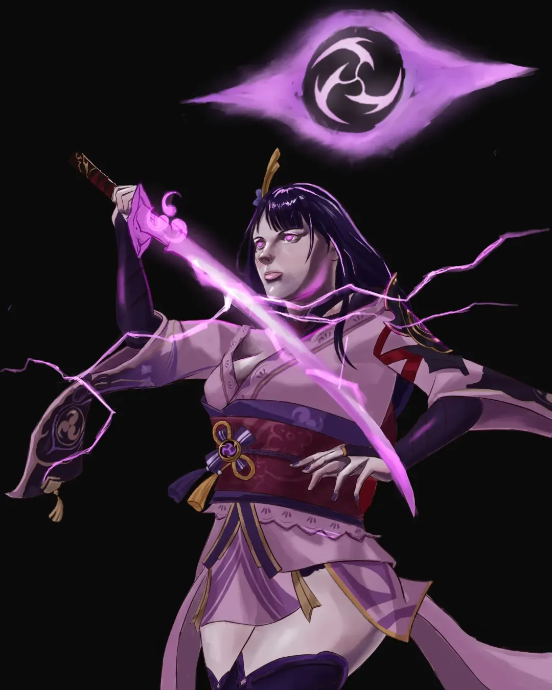 Raiden Shogun fanart contest Genshin Impact | HoYoLAB