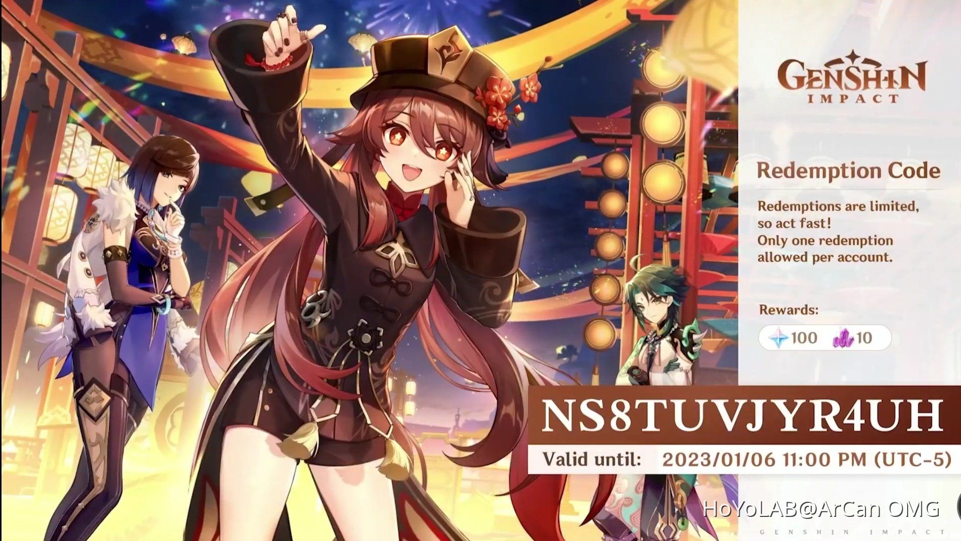 Nuevos c digos del livestream versi n 3 4 genshin impact hoyolab