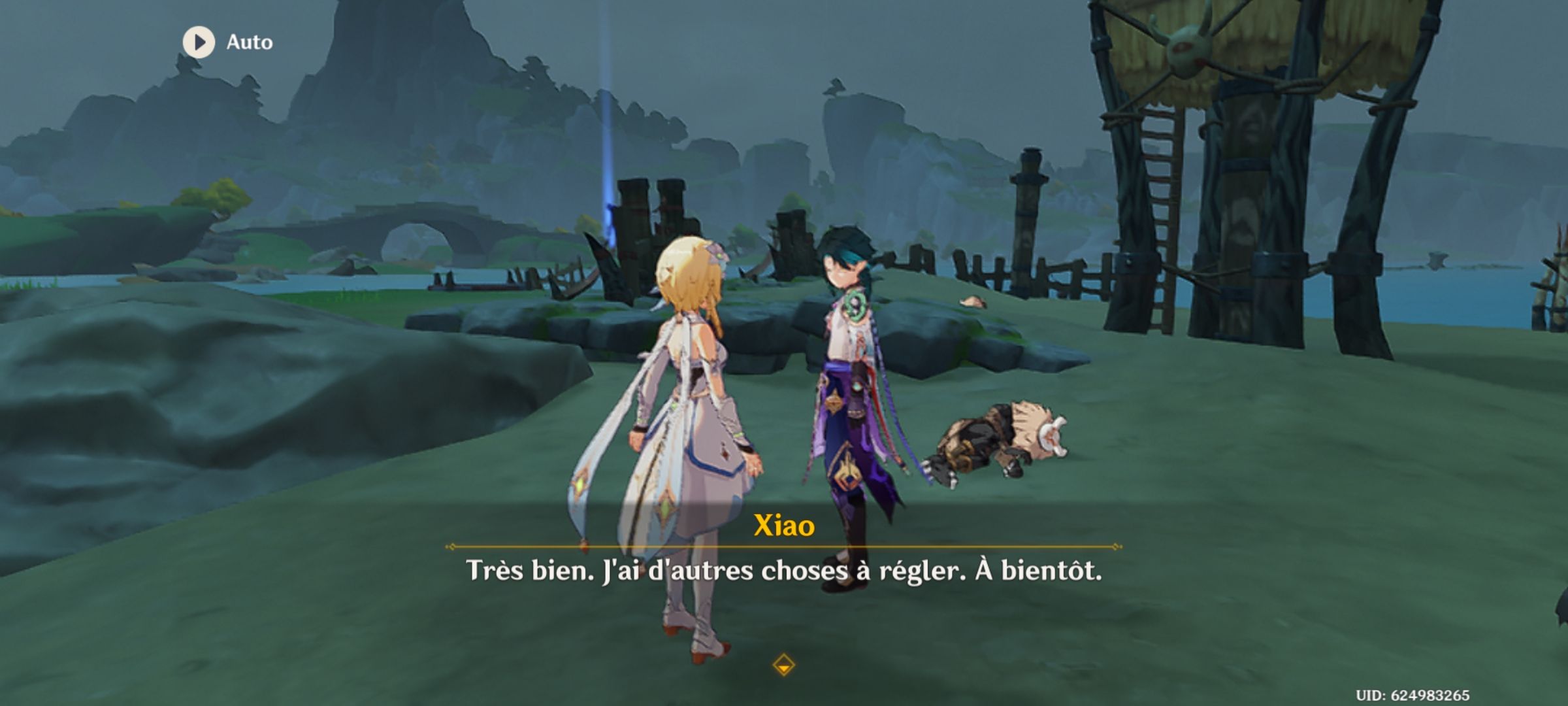 Xiao dans une mission quotidienne ! Genshin Impact HoYoLAB