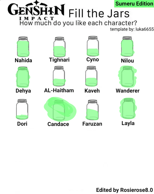 Filling the jars Genshin Impact HoYoLAB