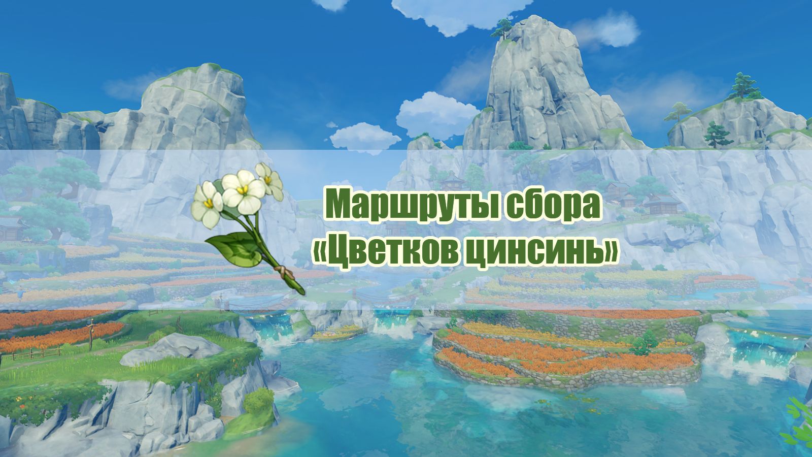[Гайд по сбору материалов] Маршруты сбора «Цветков цинсинь» Genshin ...