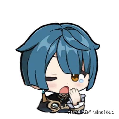 Xingqiu Stickers!! Genshin Impact HoYoLAB