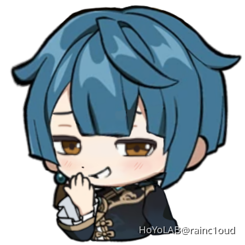 Xingqiu Stickers!! Genshin Impact HoYoLAB