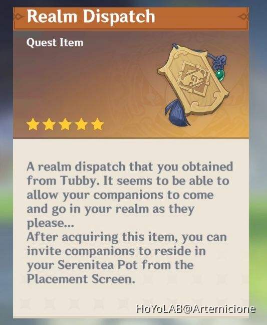 Serenitea Pot Quest Meeting Tubby Genshin Impact HoYoLAB