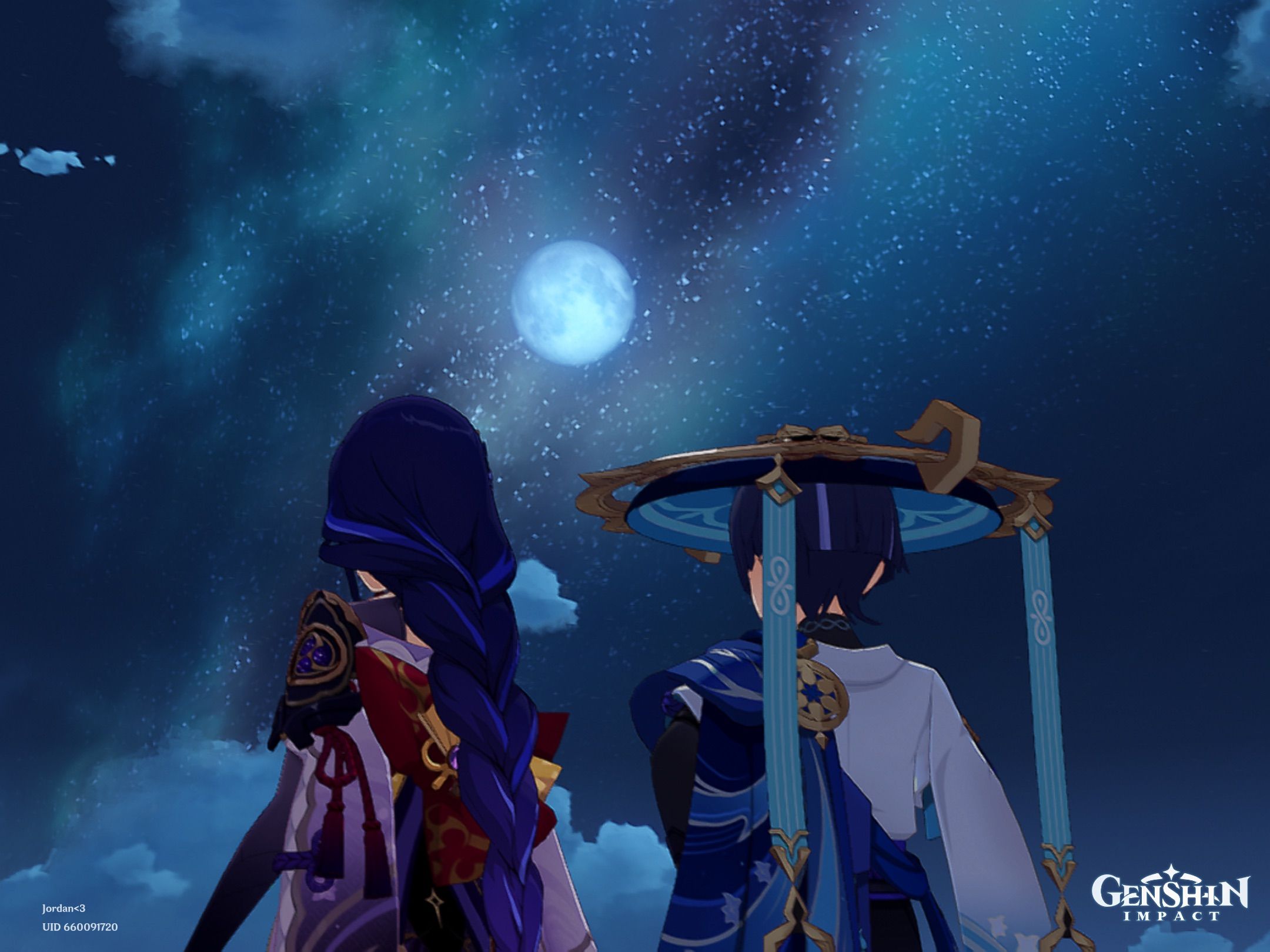 Raiden and Scaramouch enjoying the sky 🌌 Genshin Impact | HoYoLAB