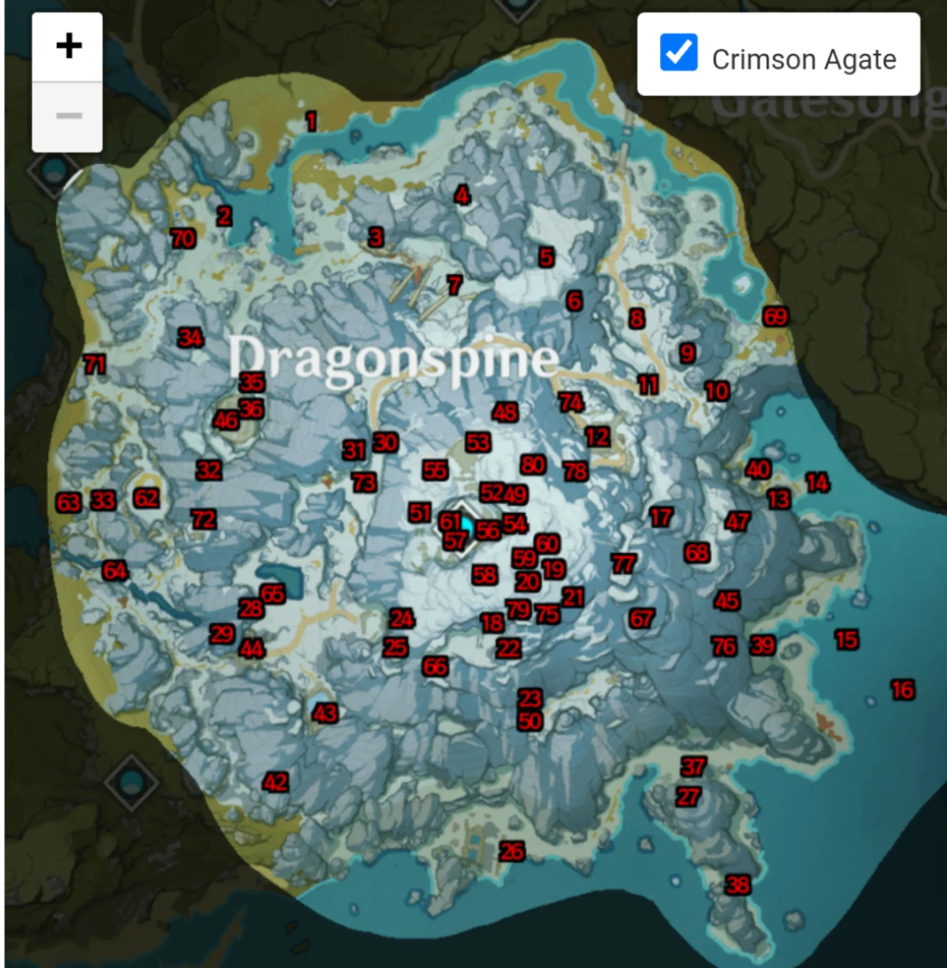 Crimson Agate Location & Map Genshin Impact HoYoLAB