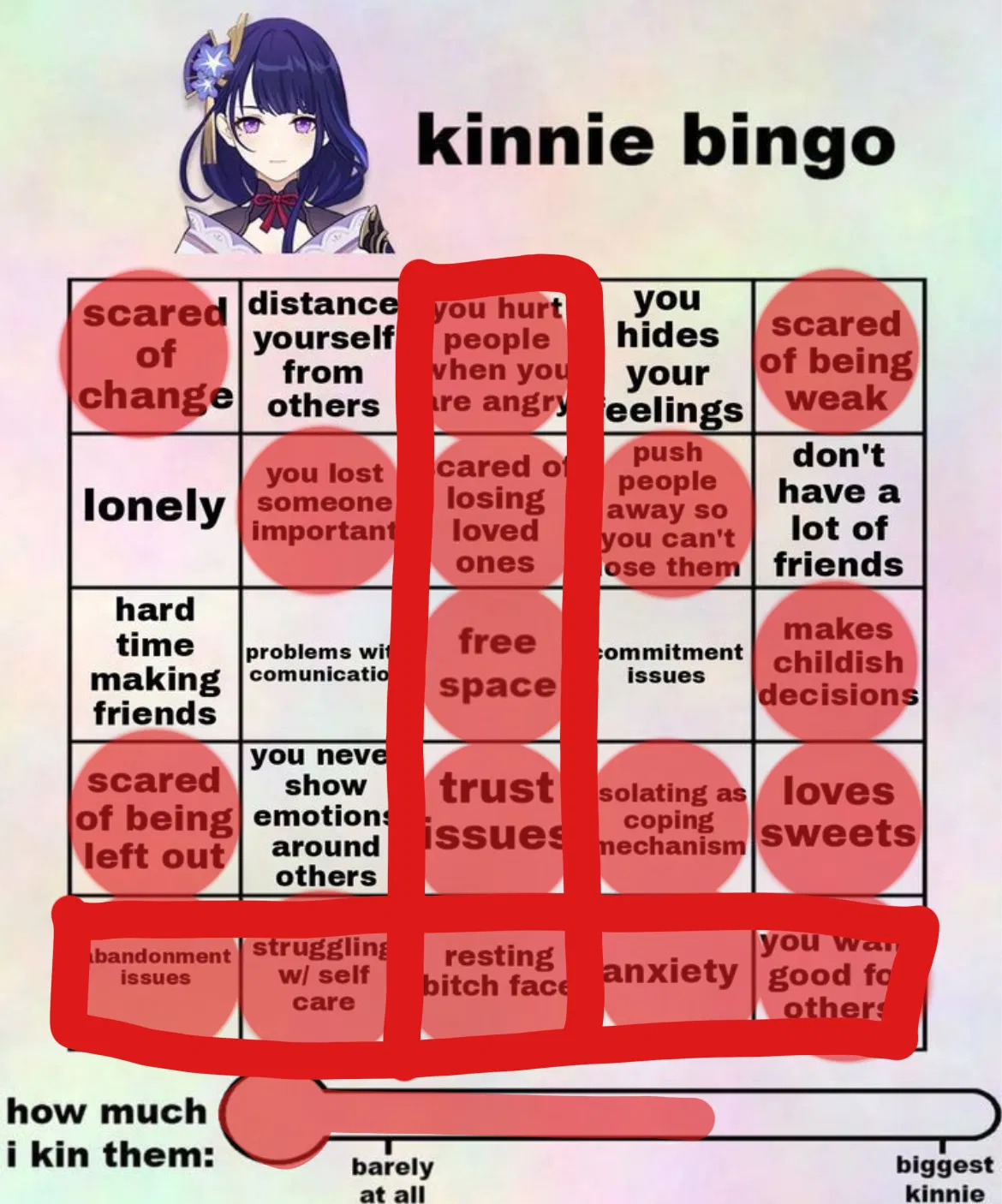 Kinnie Bingo Genshin Impact HoYoLAB