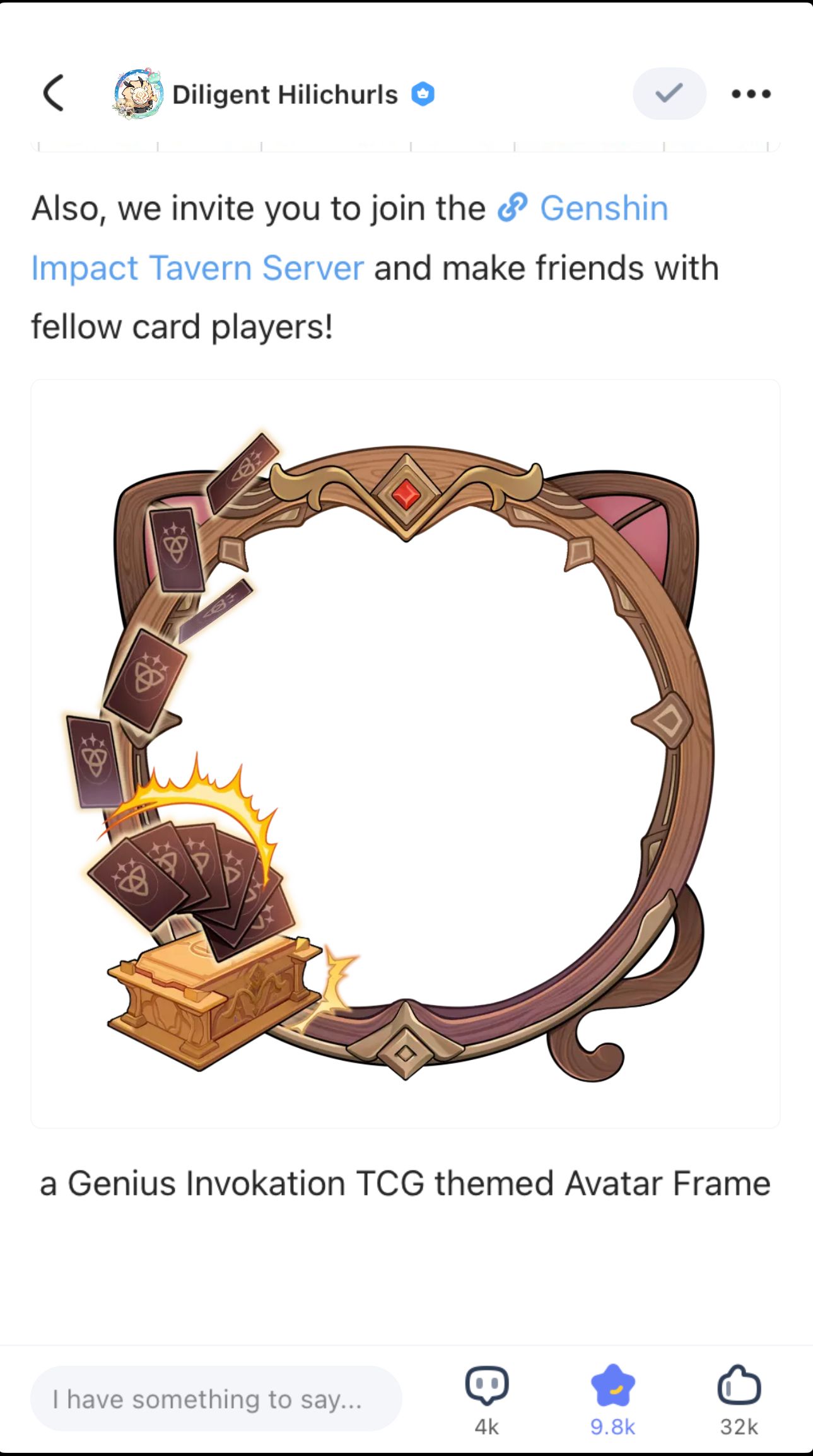 Quick Question How do I get this frame? Genshin Impact HoYoLAB