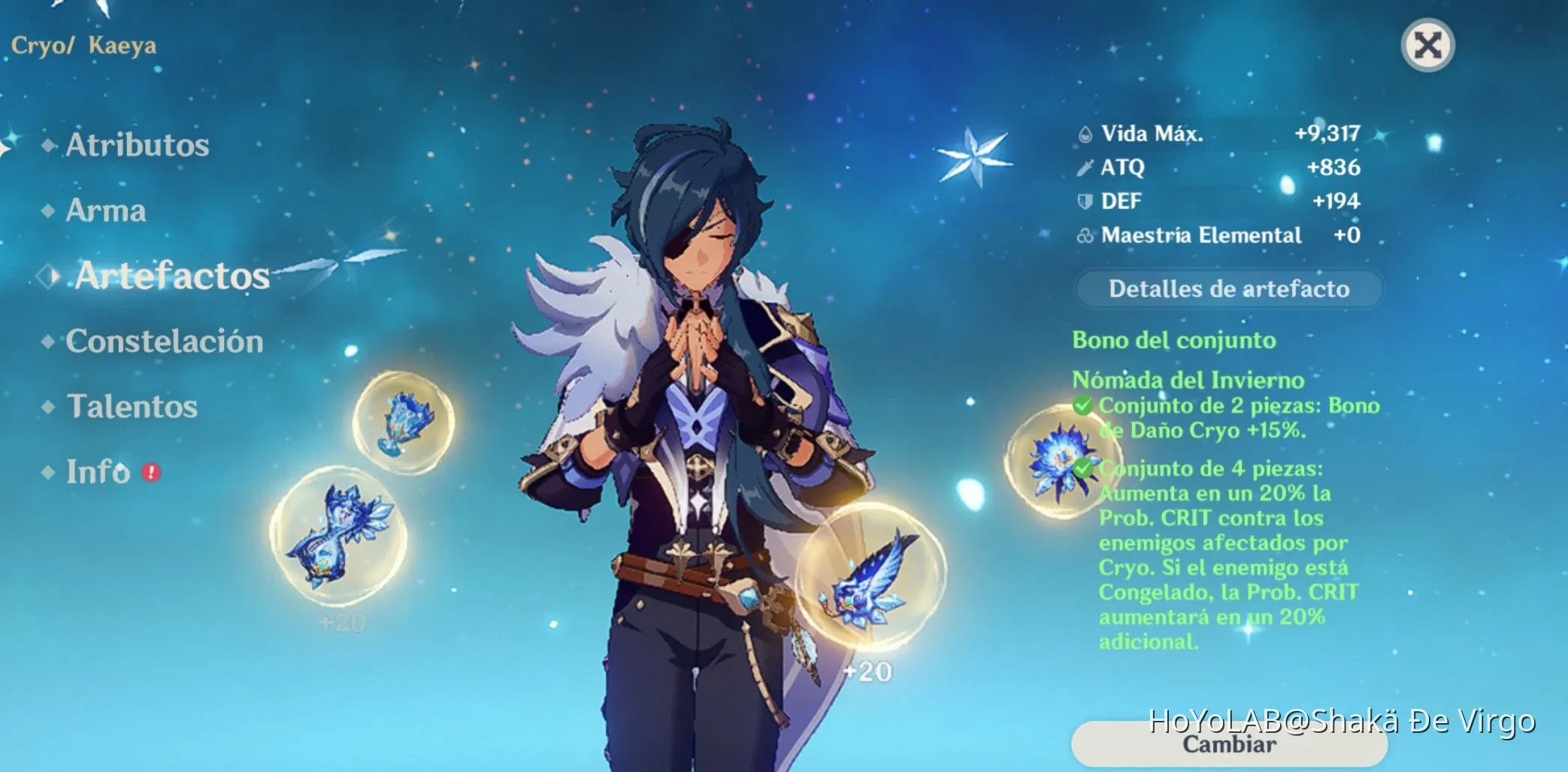 Recomendaciones De objetos para Kaeya DPS Genshin Impact | HoYoLAB