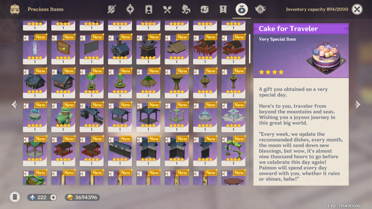 When you decided to buy every blueprint Genshin Impact HoYoLAB