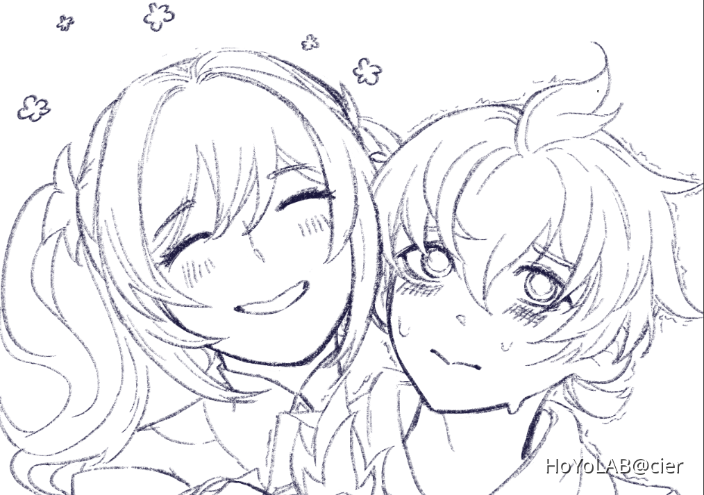 my new ship!! barbara x mika [WIP] Genshin Impact HoYoLAB