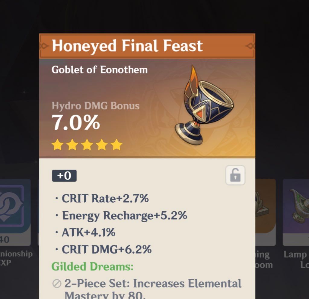 PERFECT SUBSTATS Genshin Impact HoYoLAB