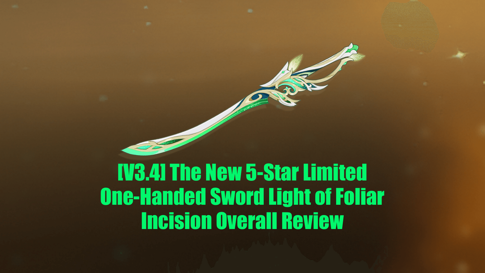 [V3.4 Guide] The New 5-Star Limited One-Handed Sword Light of Foliar - Way Of The Samurai 4 One Handed Styles
