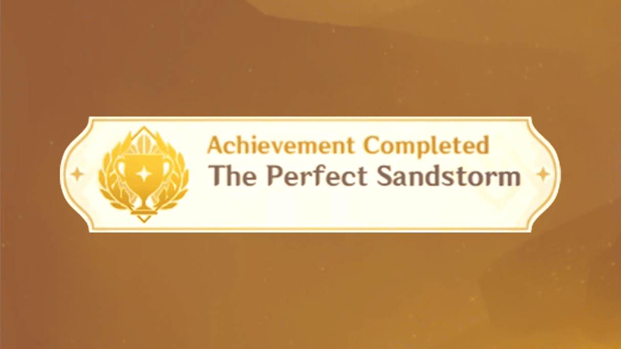 The Perfect Sandstorm Hidden Achievement | Genshin Impact 3.4 Genshin