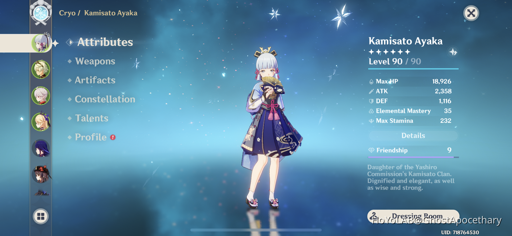 My Ayaka build Genshin Impact | HoYoLAB