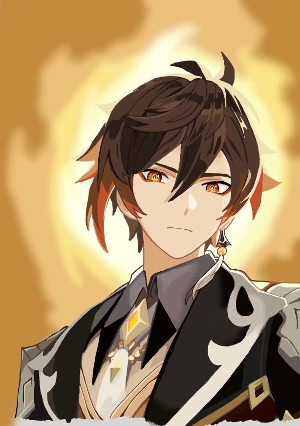 Needed practice so I drew Zhongli Genshin Impact HoYoLAB