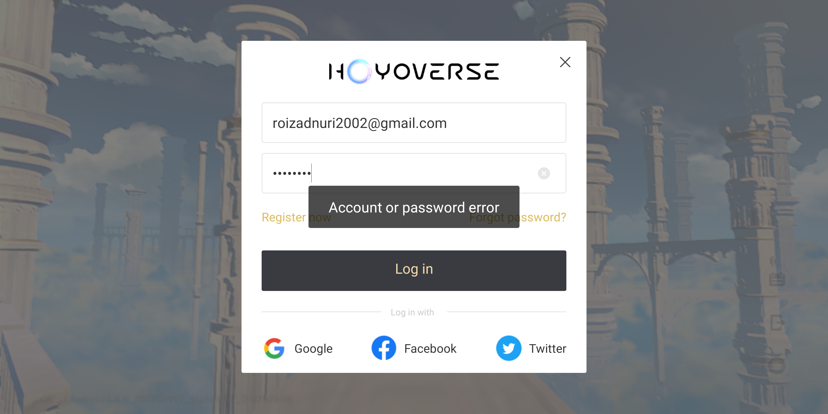 Hello guys, i need help. i cant login to my genshin and hoyolab account ...