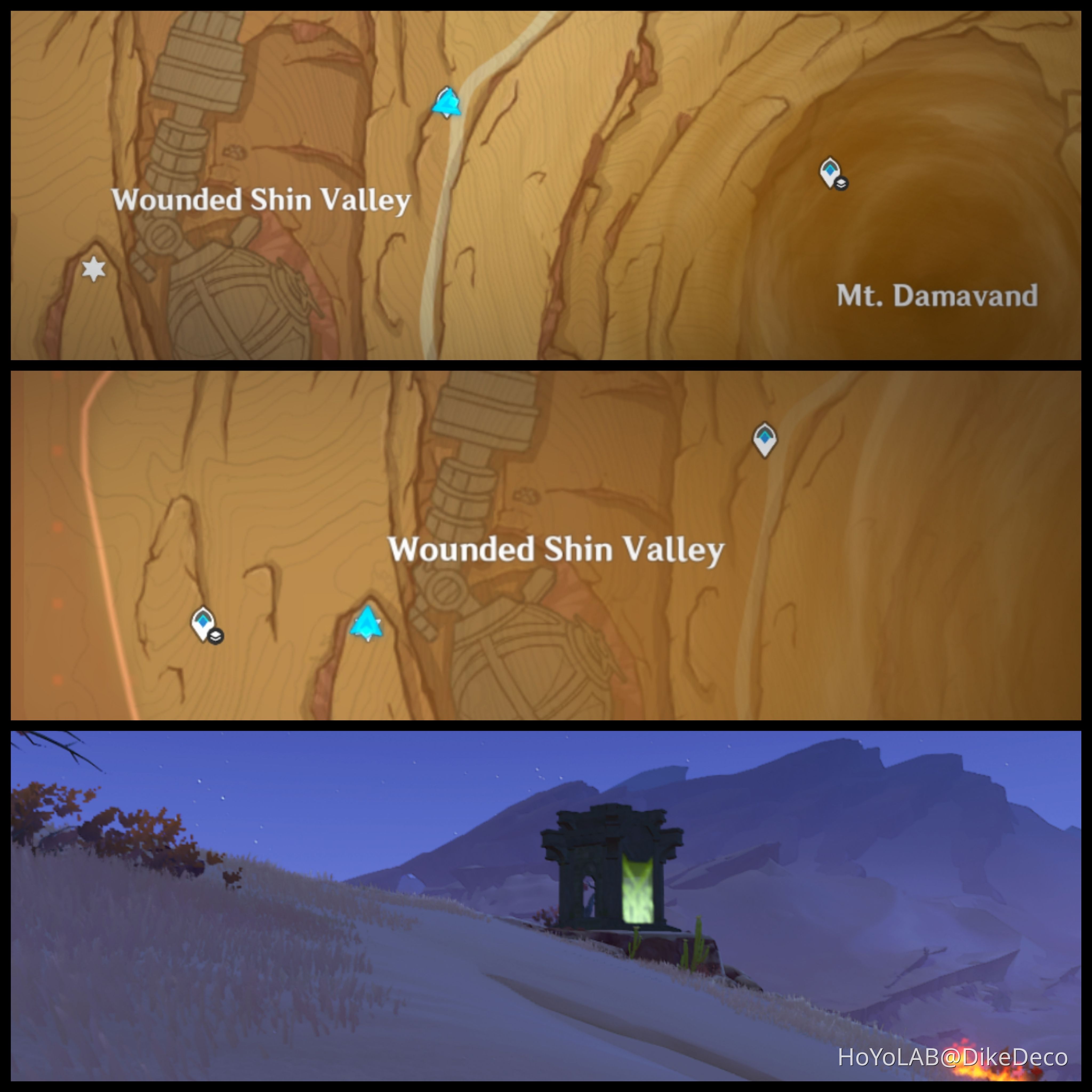All 3 Desert of Hadramaveth Shrine of Depths Location Genshin