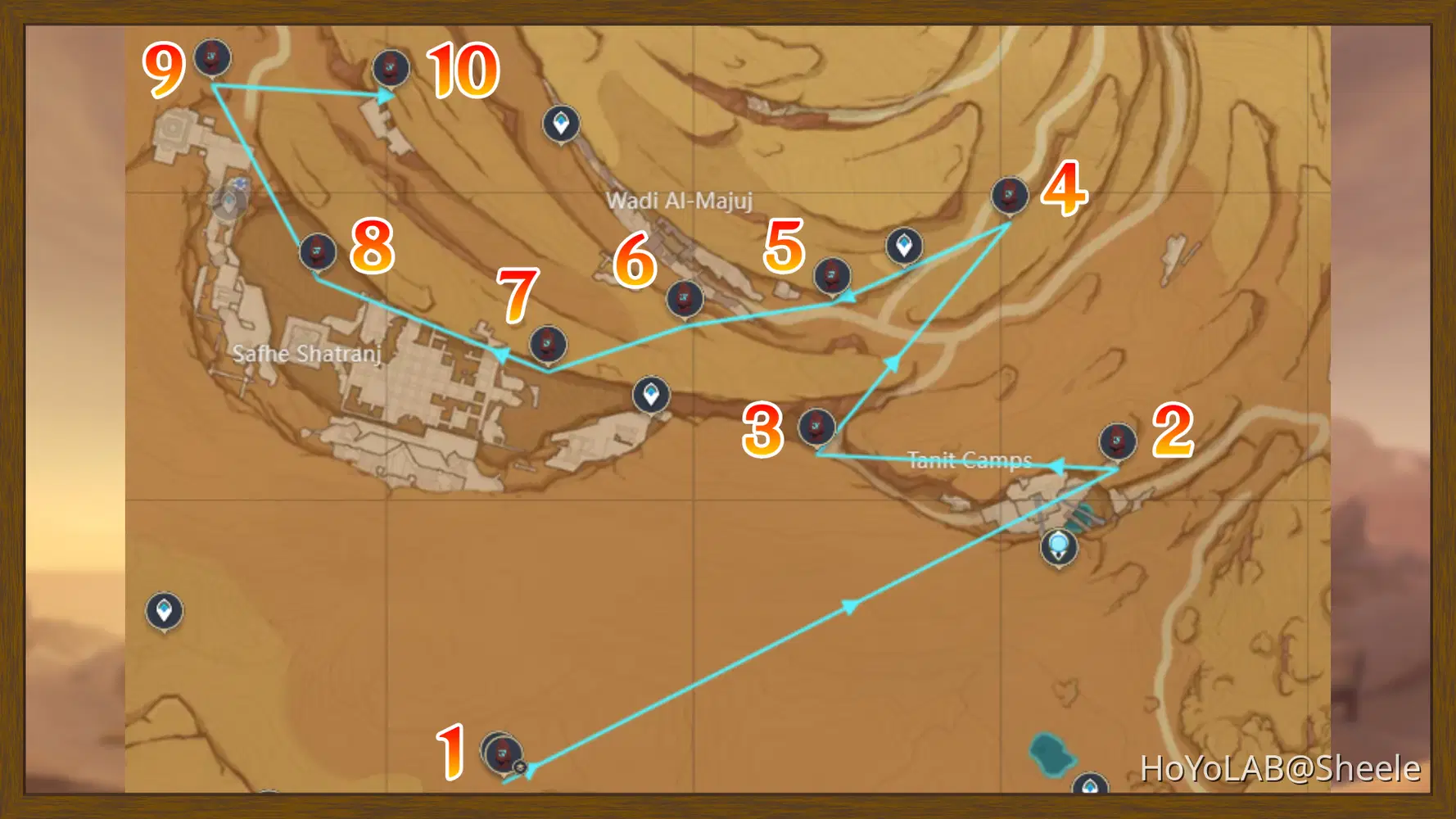 Version 3.4] Route of All Weathered Obelisk (Stone Puzzle