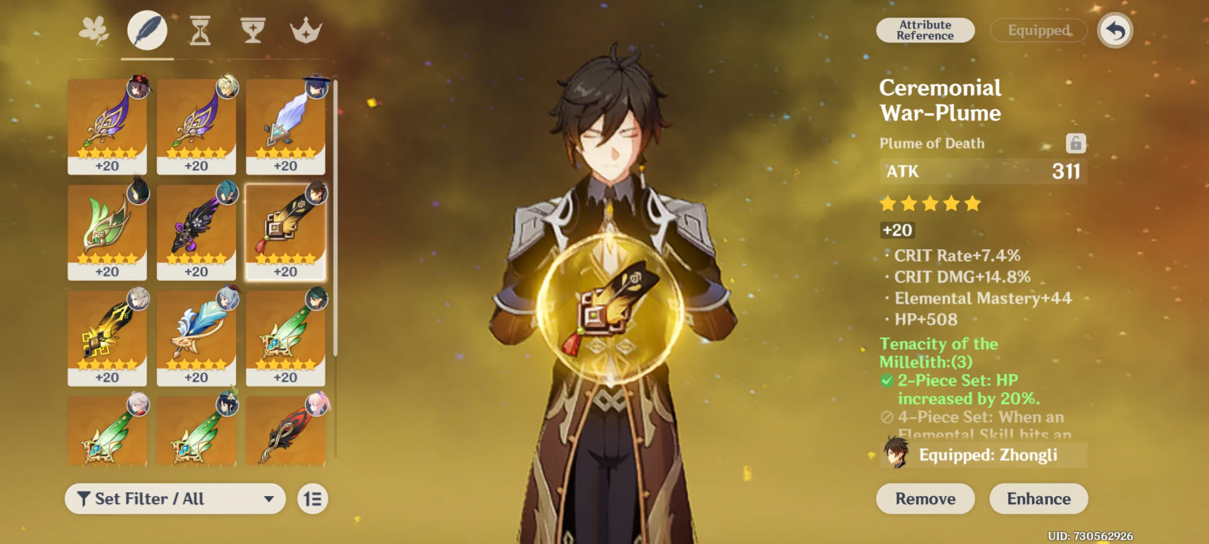 I need help with my zhongli, any tips? Genshin Impact HoYoLAB