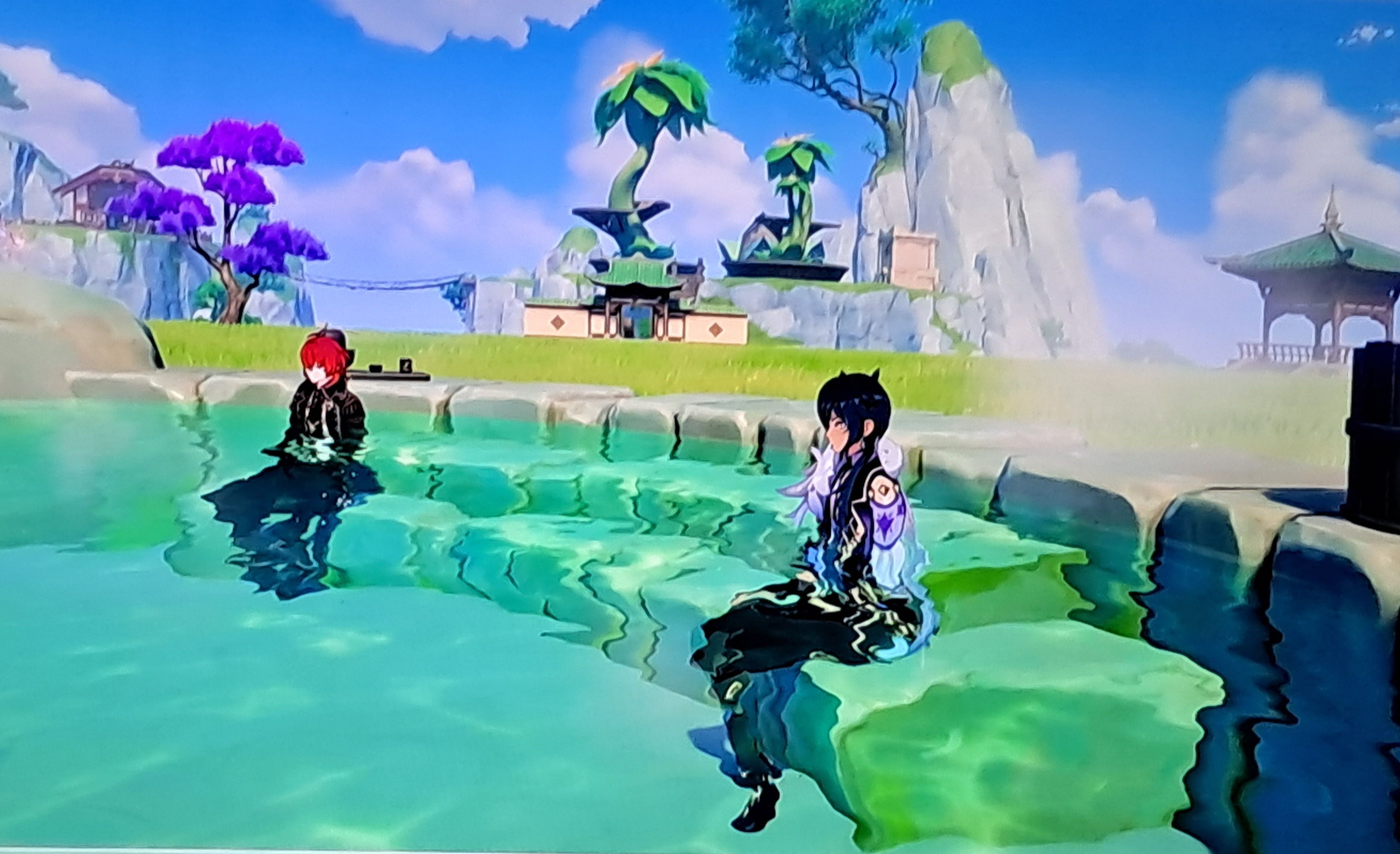2 bros, chilling in a hot tub, 5ft apart... Genshin Impact | HoYoLAB