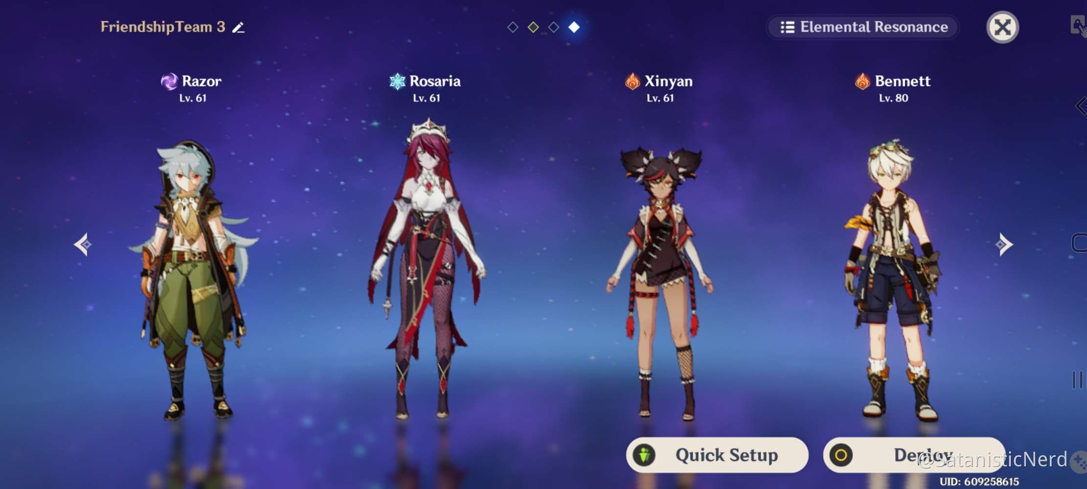 The best Genshin inpact 4 star Team Genshin Impact HoYoLAB