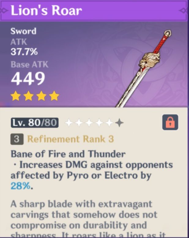 Keqing best weapon Lion's Roar or EM weapon Genshin Impact HoYoLAB