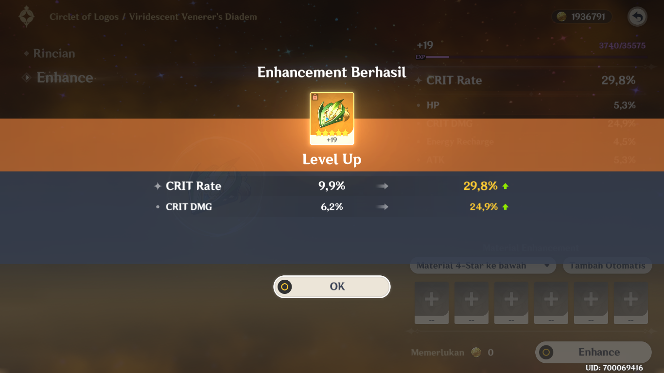 Artifact Farm Genshin Impact HoYoLAB