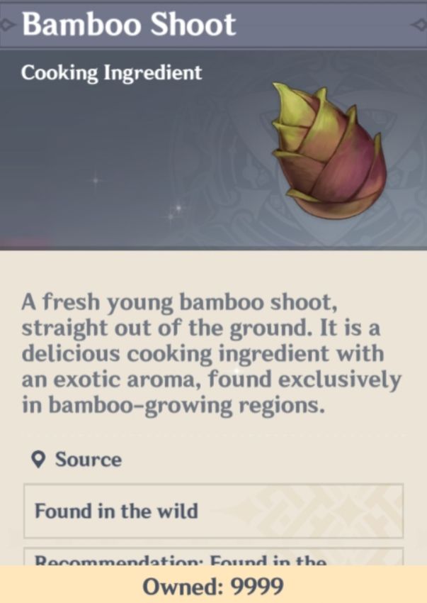 Bamboo Shoot Genshin Impact HoYoLAB