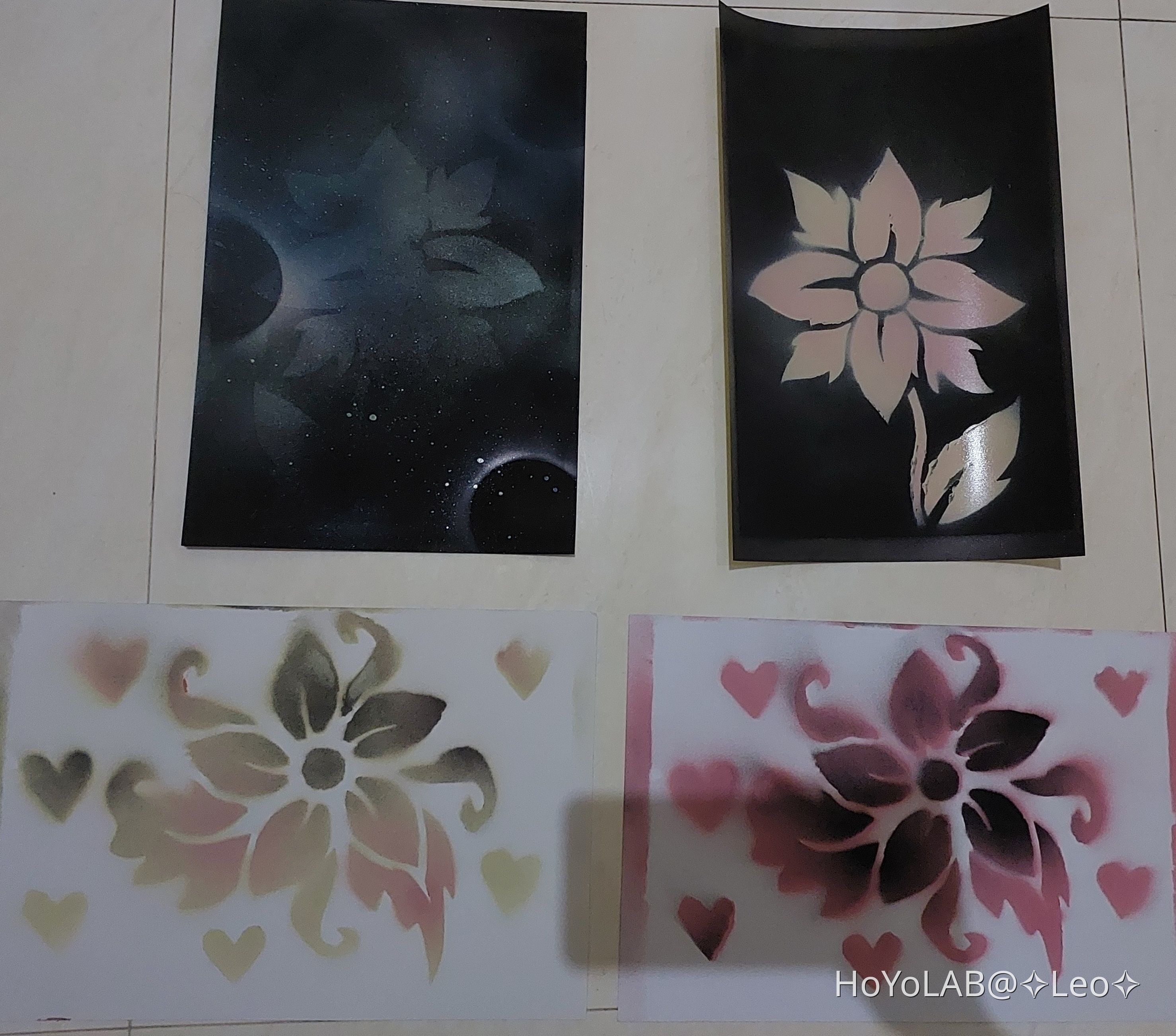 Spray Paint Art! [Stencil Art] HoYoLAB