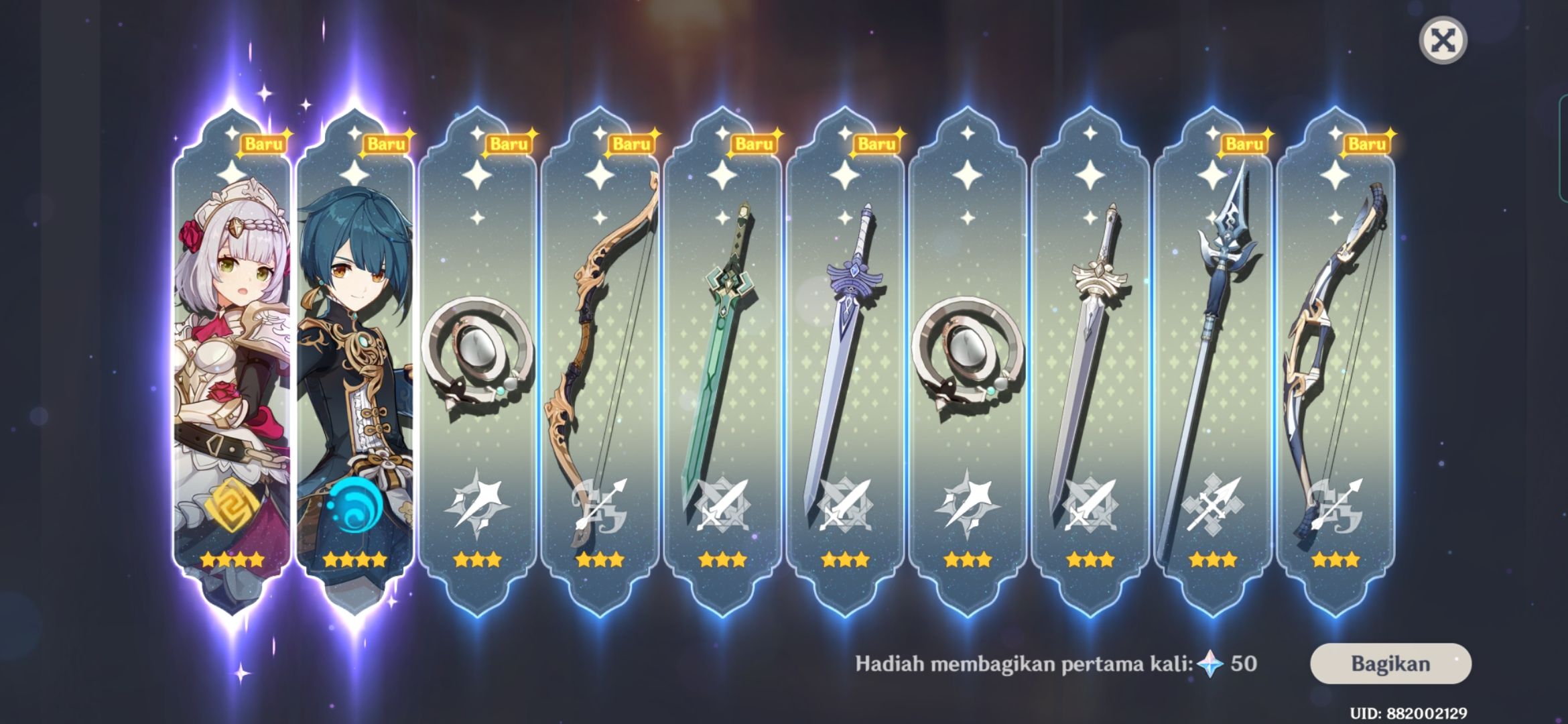 Second Account kayak gini bagus ndak Genshin Impact HoYoLAB