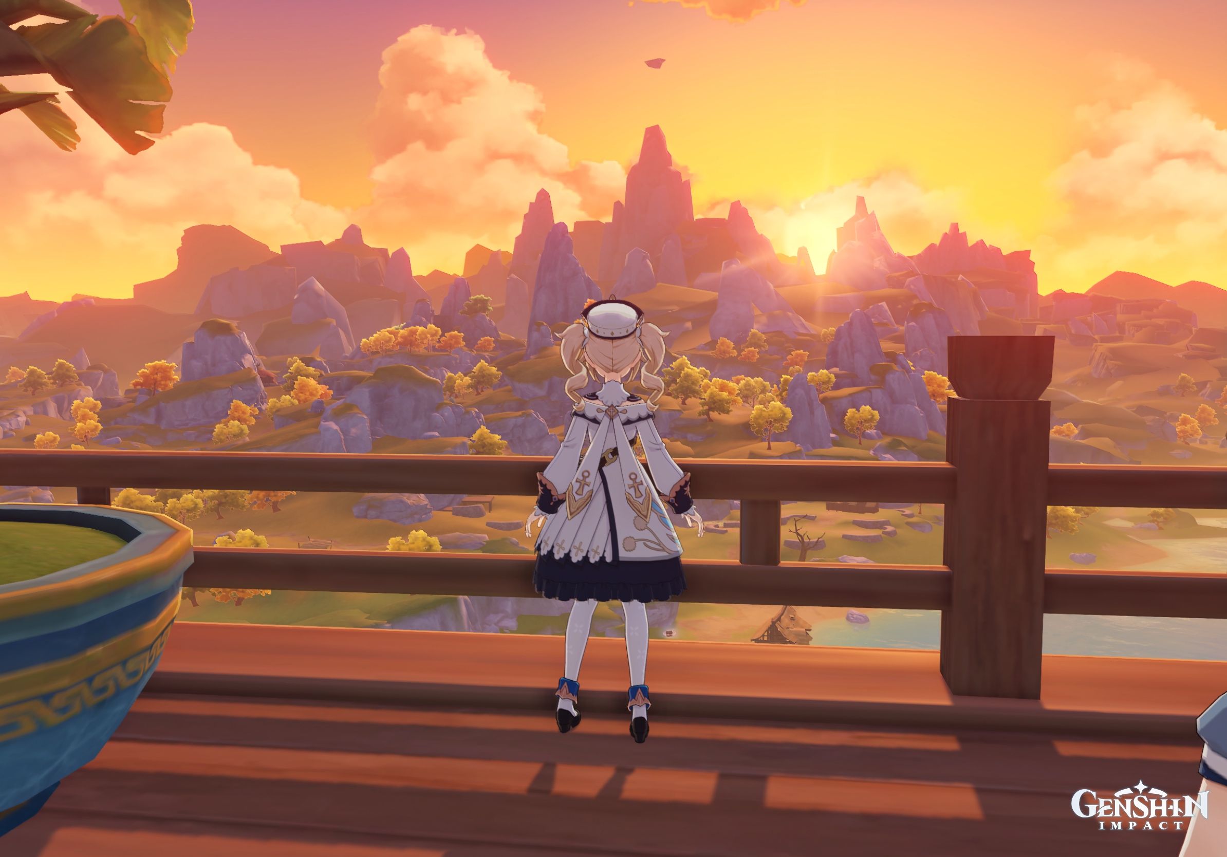 Beautiful sunset Genshin Impact HoYoLAB