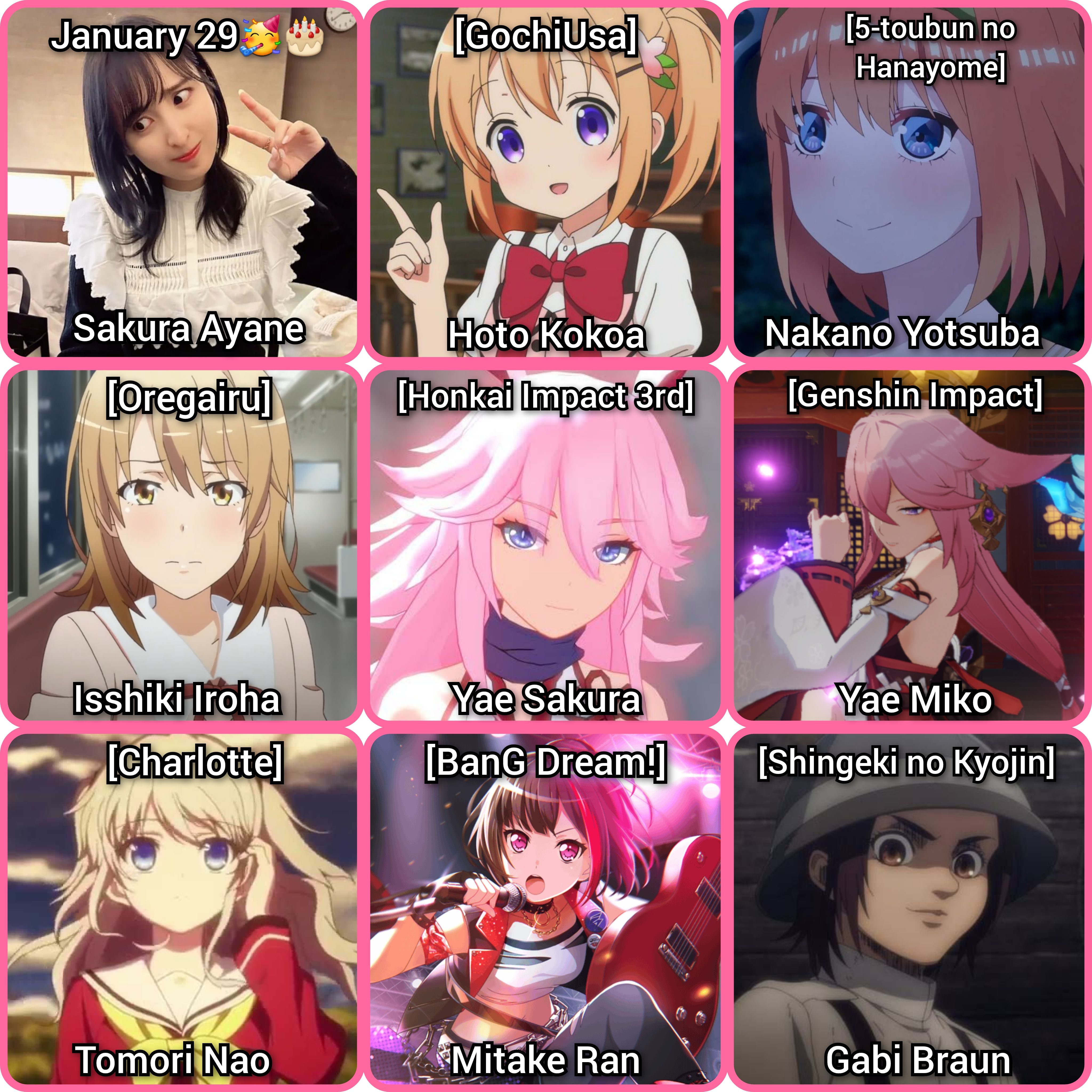 Seiyuu Birthday Genshin Impact HoYoLAB