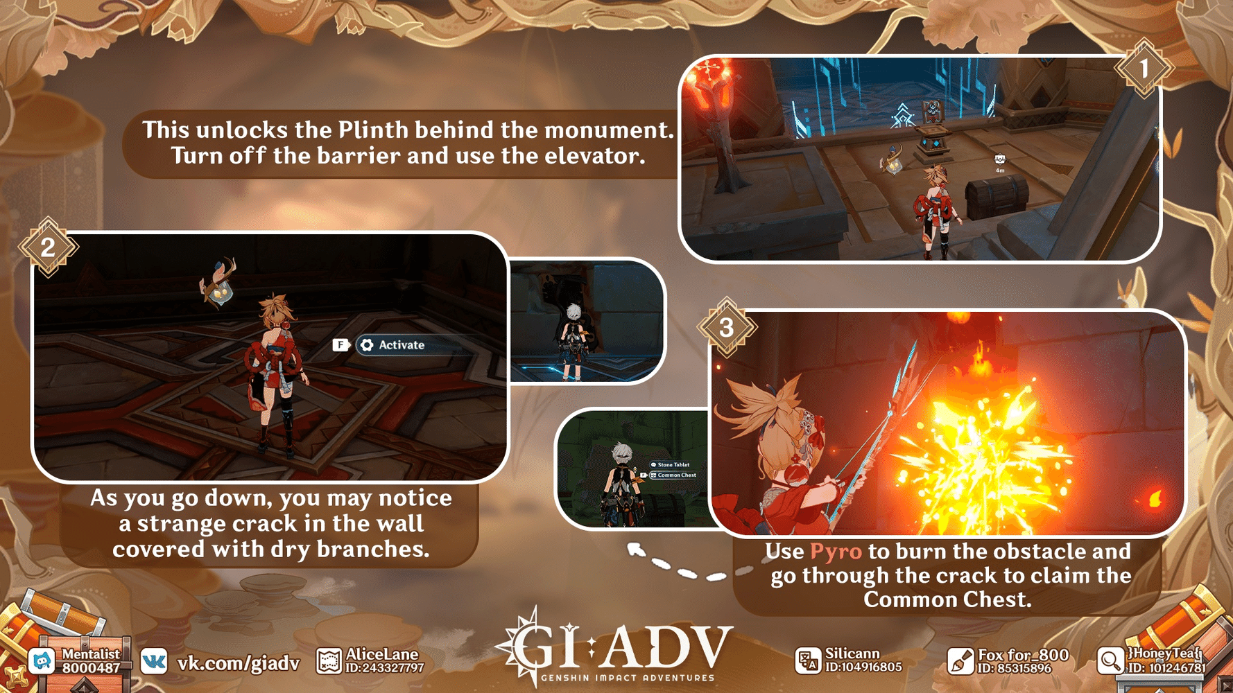 Riddles, puzzles and some chests v3.4 Genshin Impact HoYoLAB