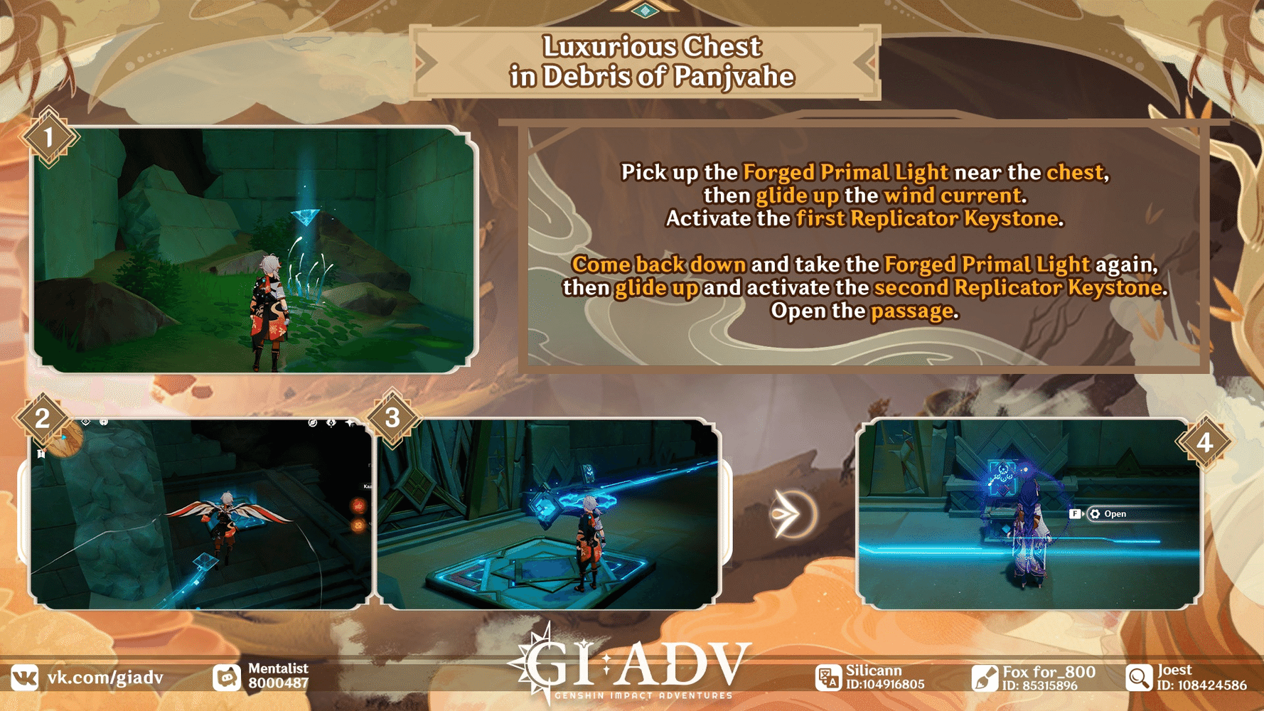 Riddles, puzzles and some chests v3.4 Genshin Impact HoYoLAB