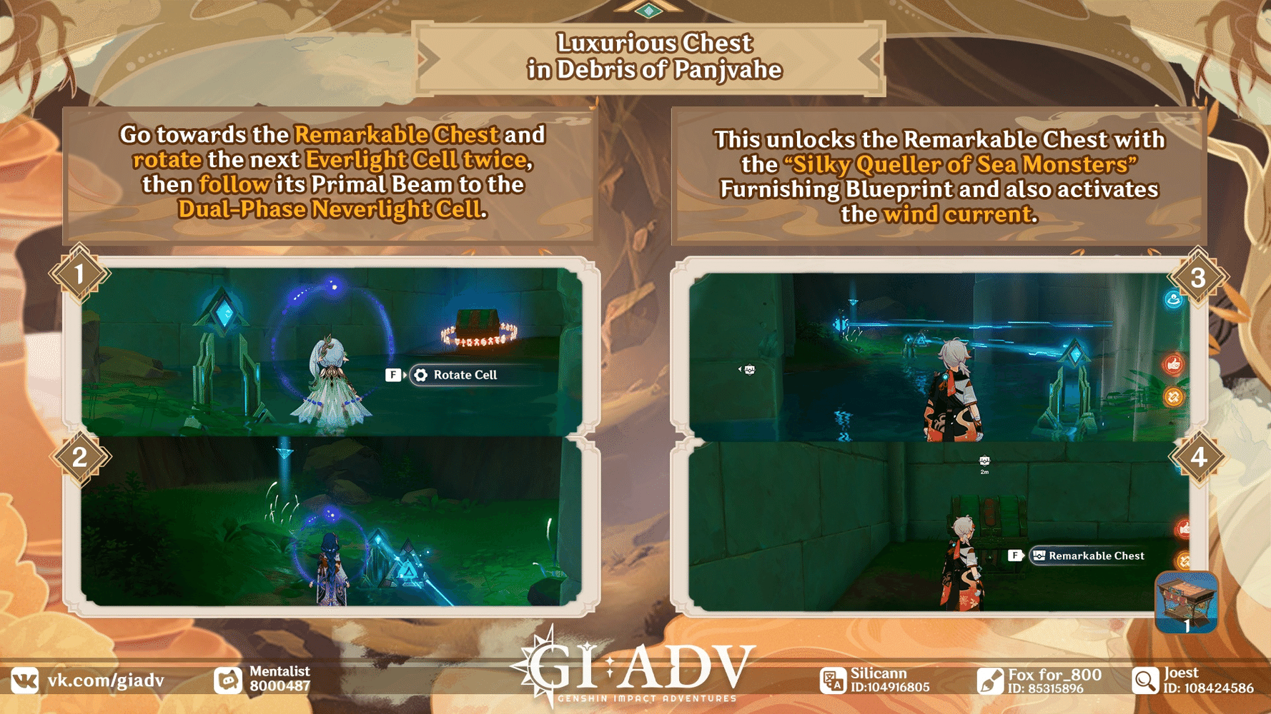 Riddles, puzzles and some chests v3.4 Genshin Impact HoYoLAB