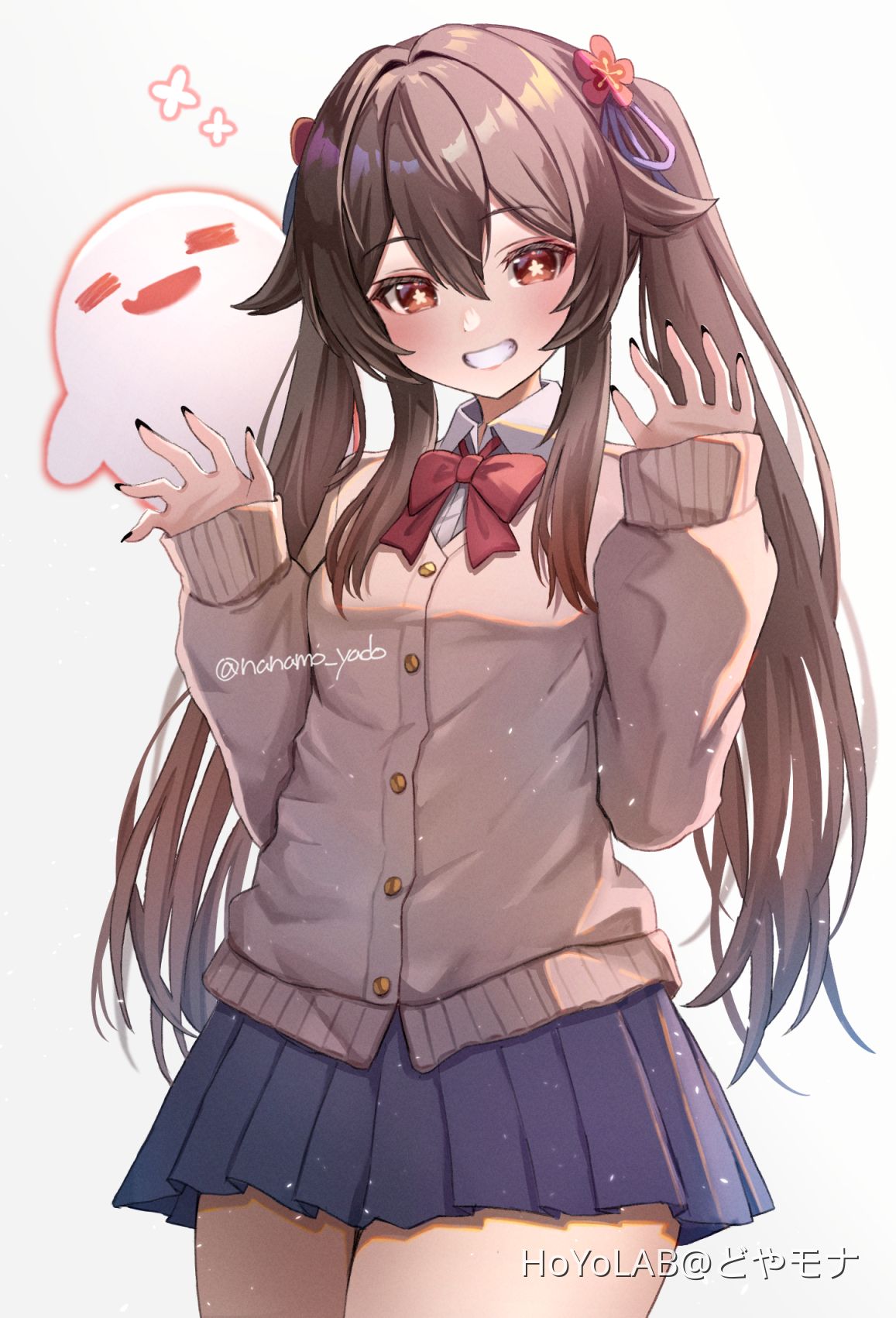 胡桃(フータオ)アニメキャラクター セーラー服 イラスト 制服胡桃ちゃん✿ Genshin Impact | HoYoLAB