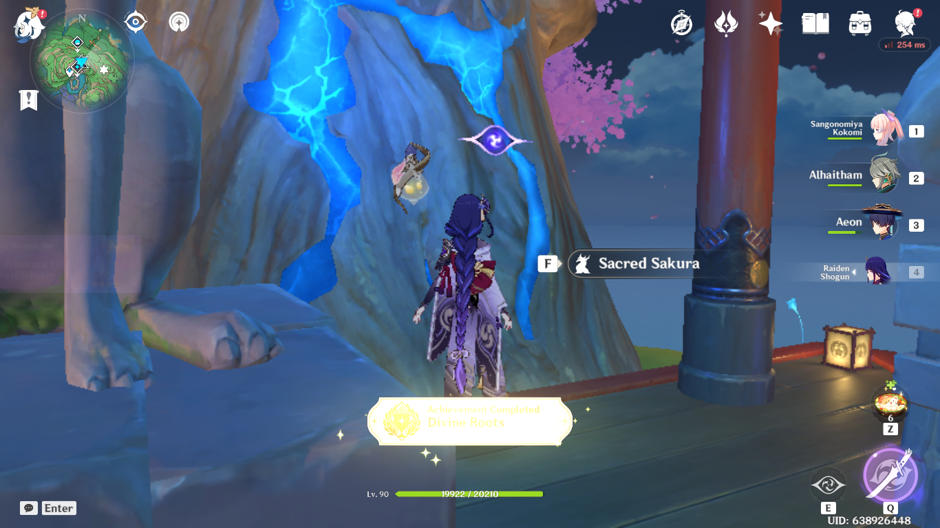 Finally got the Sacred Sakura to level 50. Genshin Impact HoYoLAB